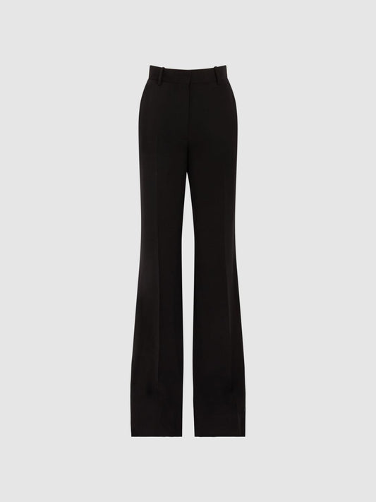 Reiss Trousers | Margeaux Wide Leg Trousers Black - Women