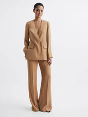 Reiss Trousers | Margeaux Wide Leg Trousers Black - Women