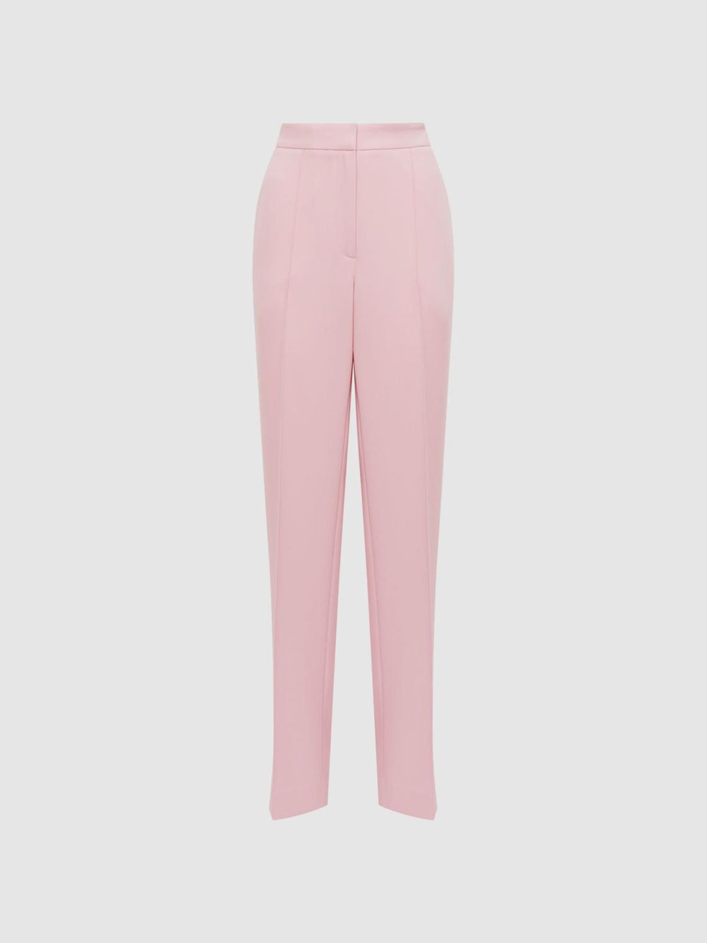 Reiss Trousers | Marina Wide Leg Split Hem Trousers Pink - Women