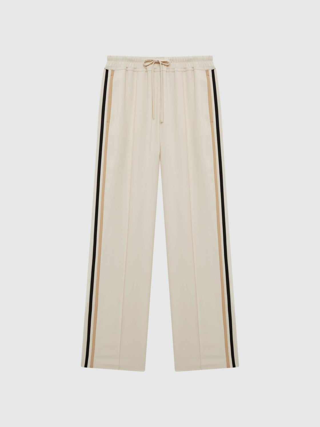 Reiss Trousers | Odell Wide Leg Pull On Trousers Black - Women