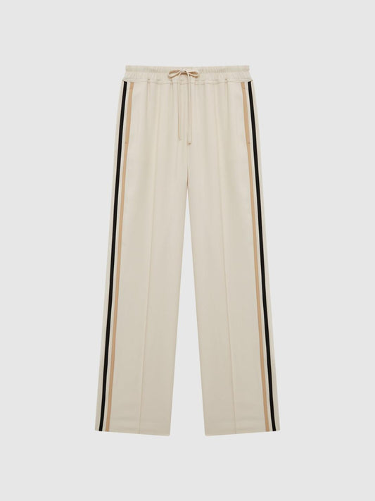 Reiss Trousers | Odell Wide Leg Pull On Trousers Black - Women