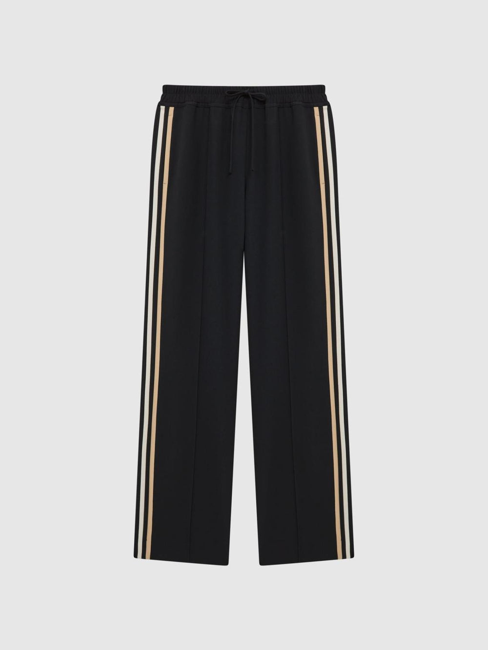 Reiss Trousers | Odell Wide Leg Pull On Trousers Black - Women