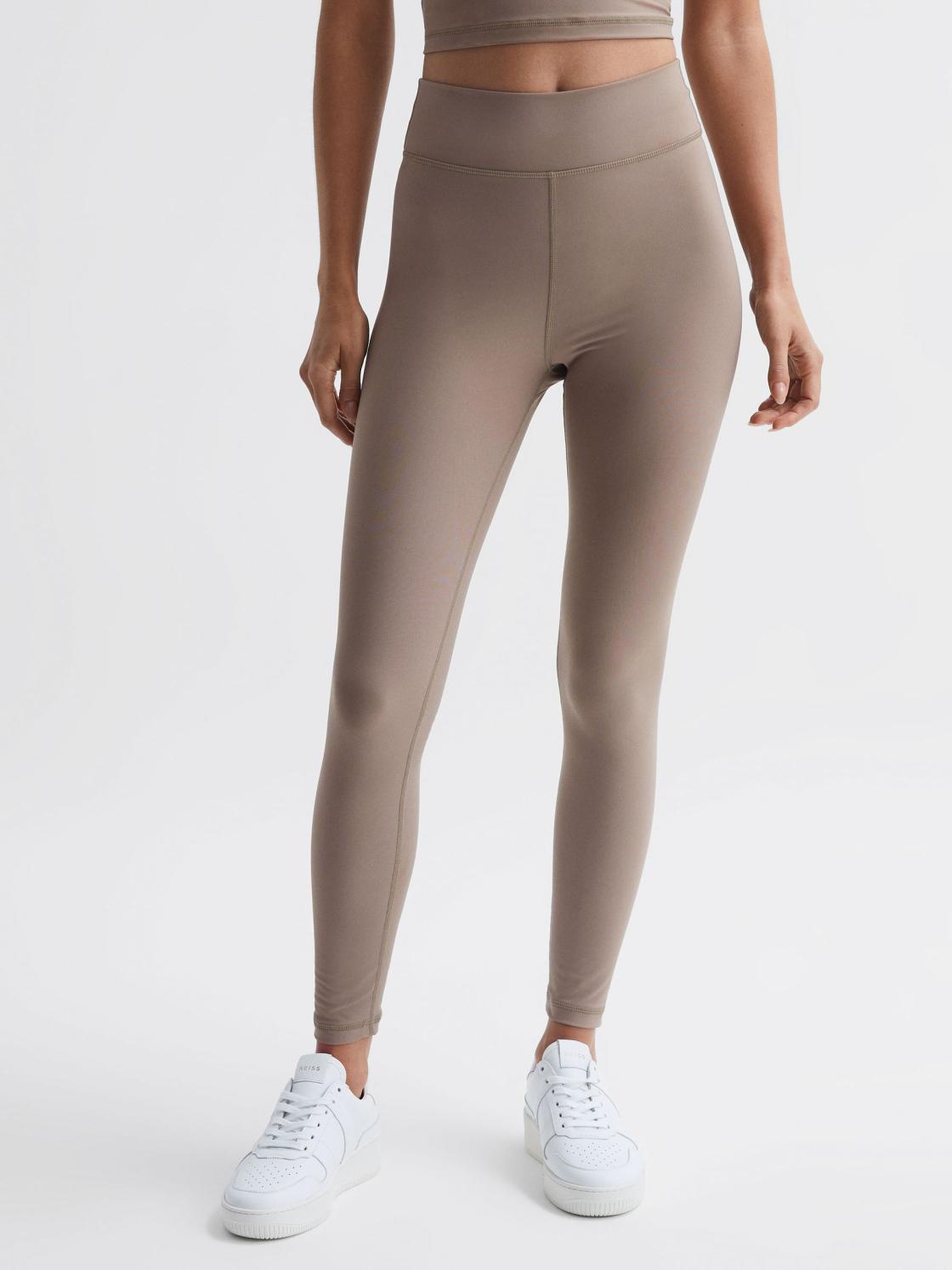 Reiss Trousers | Peached The Upside Mid Rise Leggings Light Brown - Women