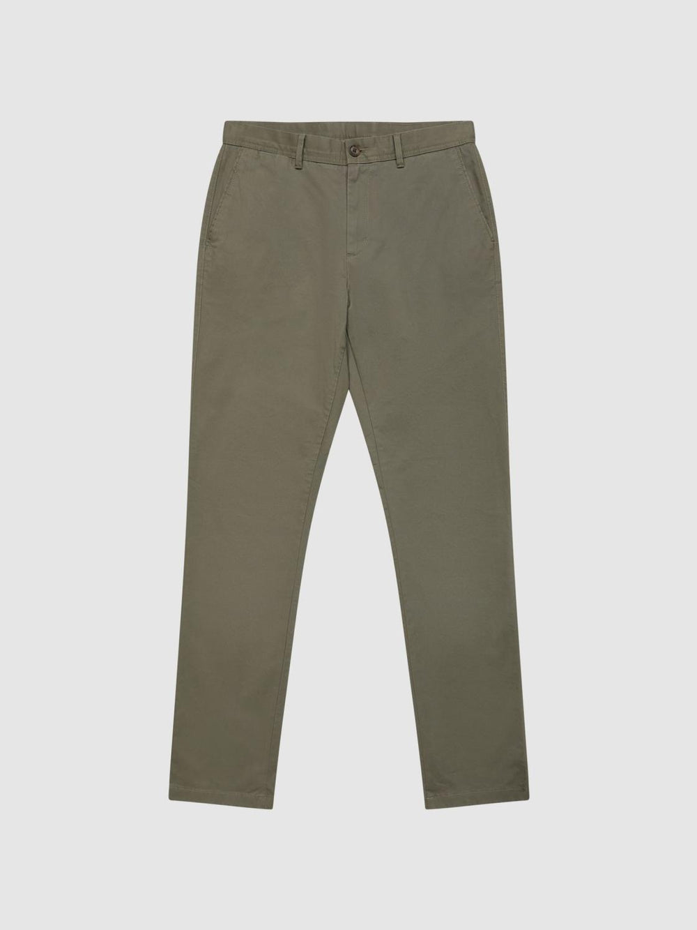 Reiss Trousers | Pitch Slim Fit Washed Chinos Khaki - Men