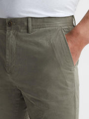 Reiss Trousers | Pitch Slim Fit Washed Chinos Khaki - Men