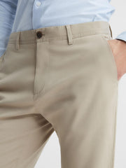 Reiss Trousers | Pitch Slim Fit Washed Chinos Stone - Men