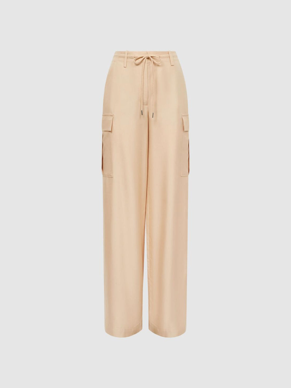 Reiss Trousers | Sian Wide Leg Combat Trousers Neutral - Women