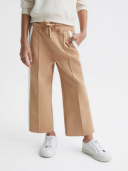 Reiss Trousers | Tegan Jersey Side Stripe Trousers Camel - Children