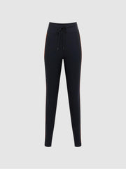 Reiss Trousers | Tempo The Upside Side Stripe Drawstring Leggings Navy - Women