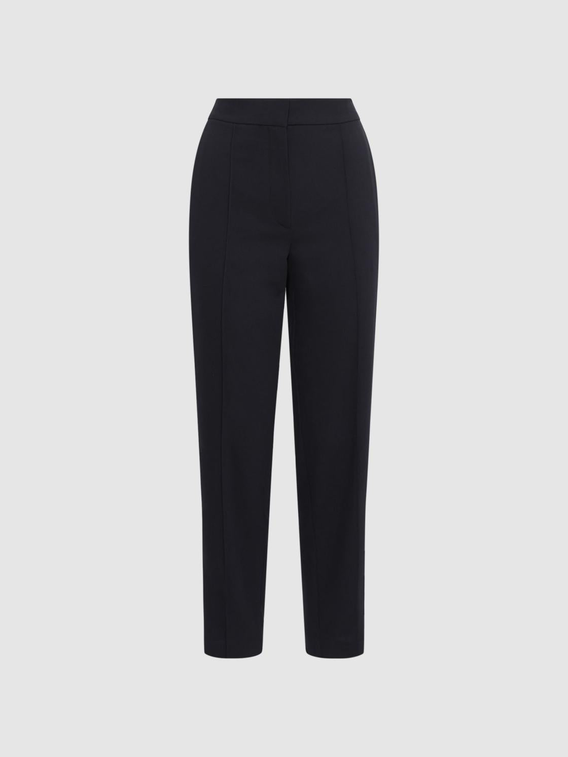 Reiss Trousers | Theo Taper Tapered Fit Side Stripe Trousers Black - Women