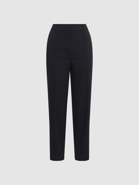 Reiss Trousers | Theo Taper Tapered Fit Side Stripe Trousers Black - Women