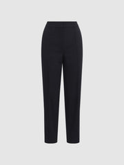Reiss Trousers | Theo Taper Tapered Fit Side Stripe Trousers Black - Women