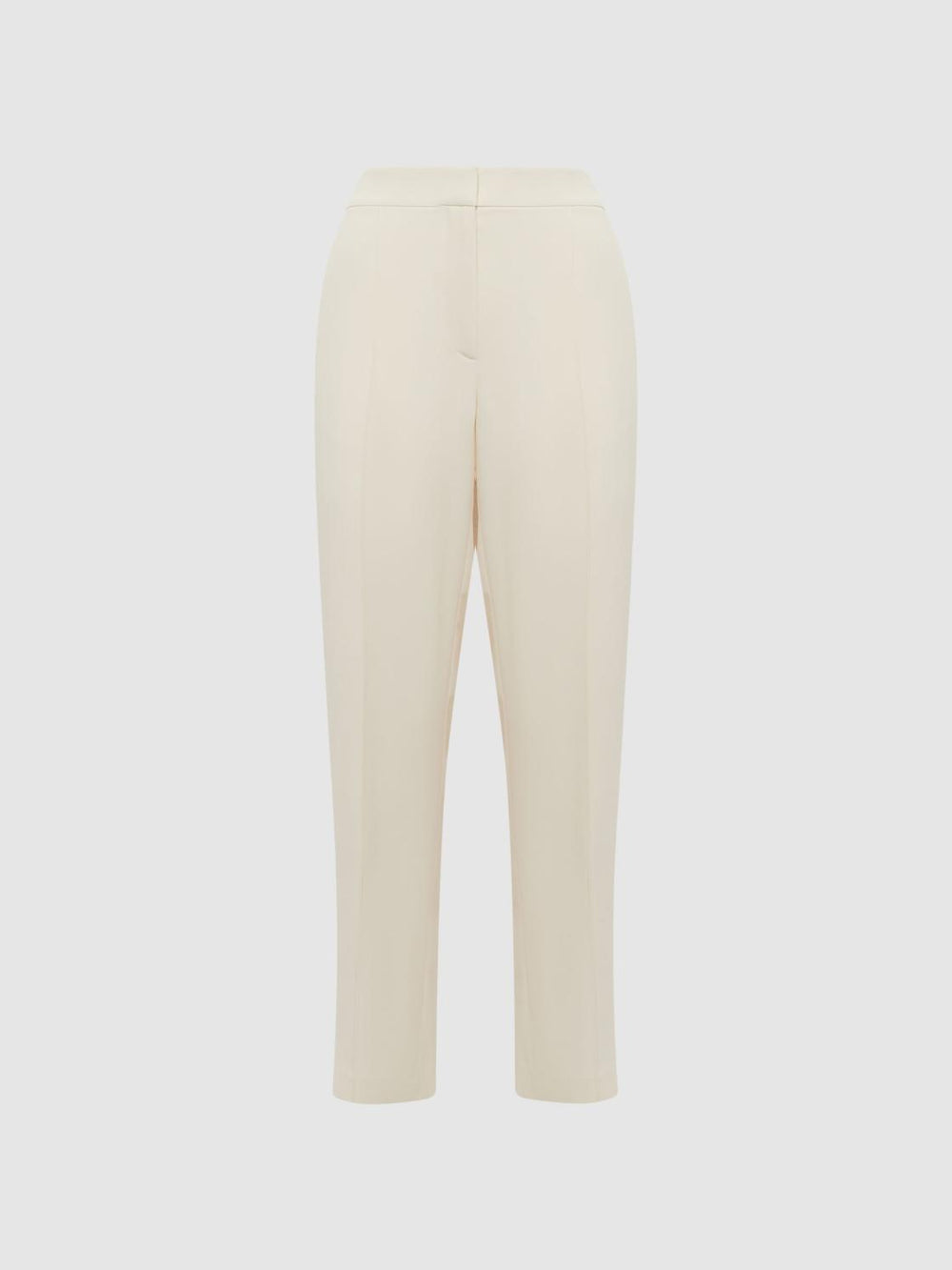 Reiss Trousers | Theo Taper Tapered Fit Side Stripe Trousers Cream - Women