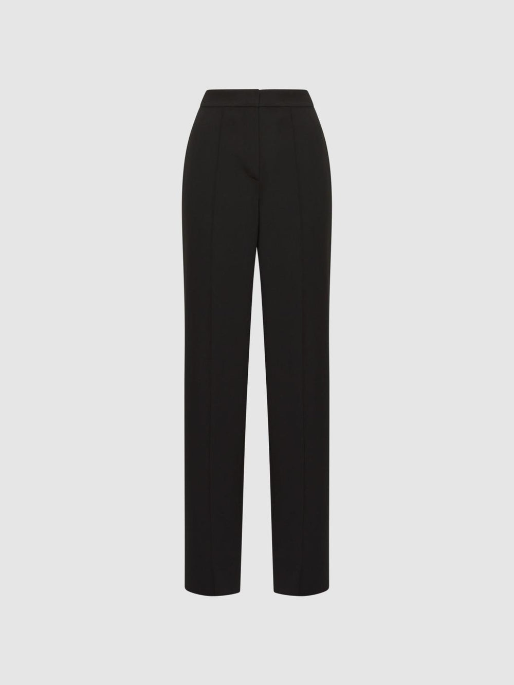 Reiss Trousers | Theo Wide Wide Leg Side Stripe Trousers Black - Women