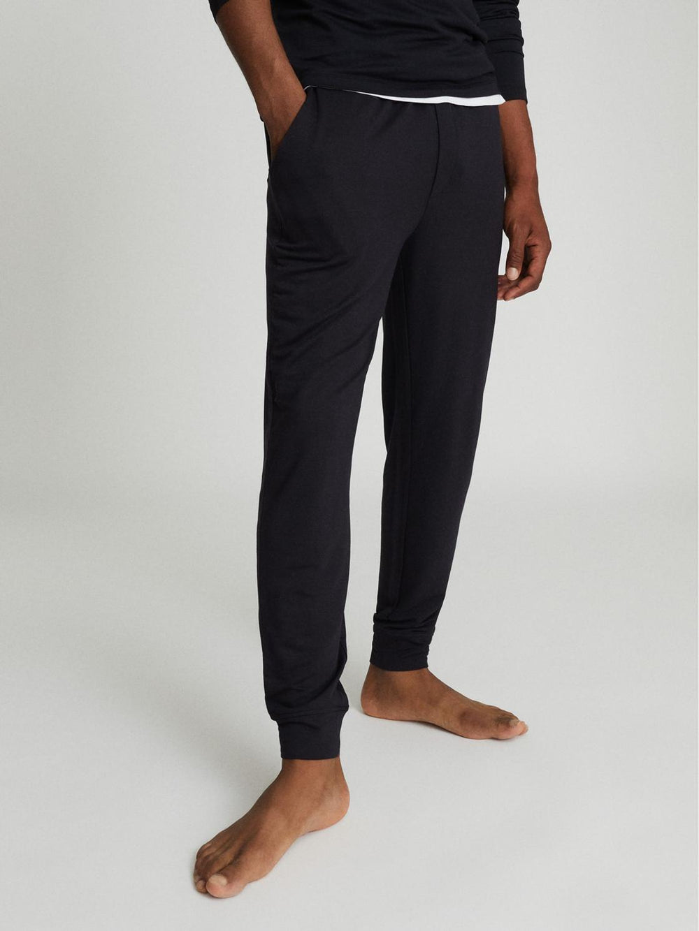 Reiss Trousers | Ward Jersey Tracksuit Joggers Charcoal - Men